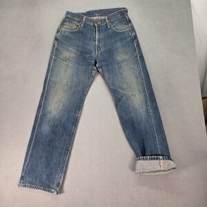 Edwin Selvedge Jeans Mens Straight Medium Blue 505XX Made in Japan Fits 26x28